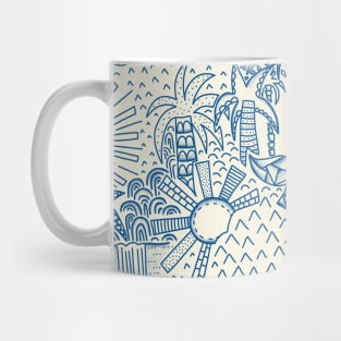 Hawaiian Toile Mug